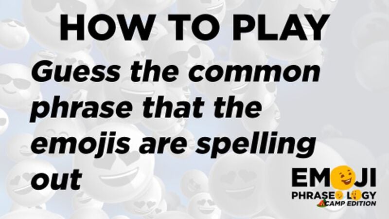 Emoji Phraseology - Camp Edition